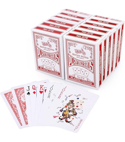 Amazon.co.jp: LotFancyトランプ ポーカーサイズ 標準インデックス 12